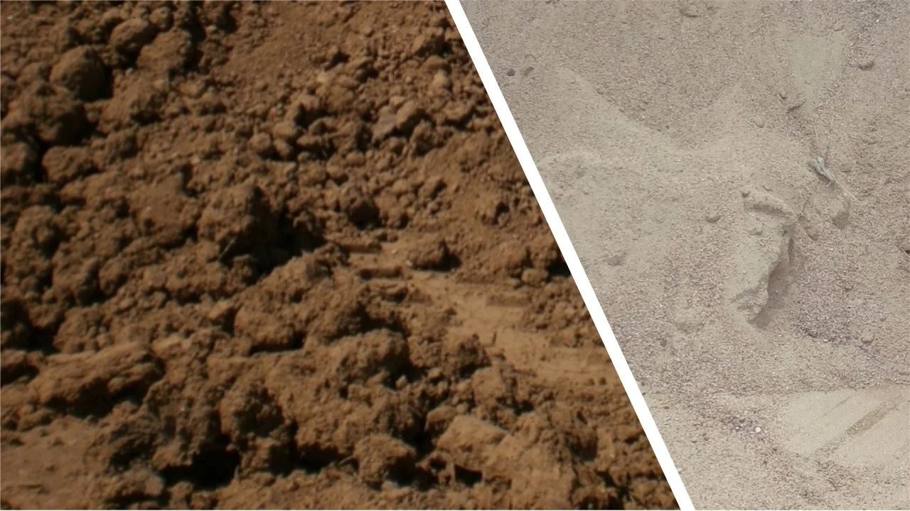 Comparaison entre sol argileux et sable grossier pour l'amendement