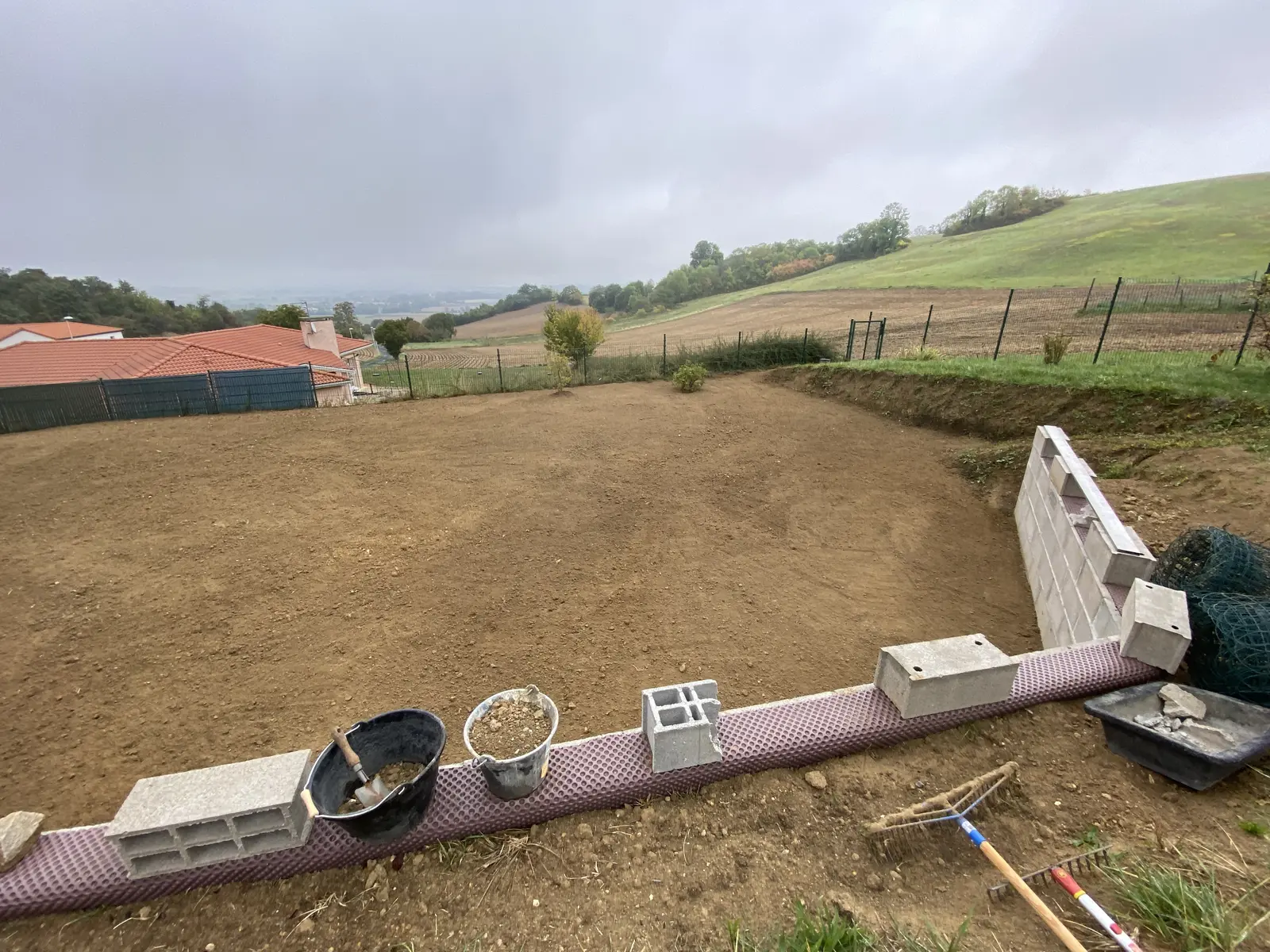 Semis de gazon réalisé dans le secteur de Vic-le-Comte
